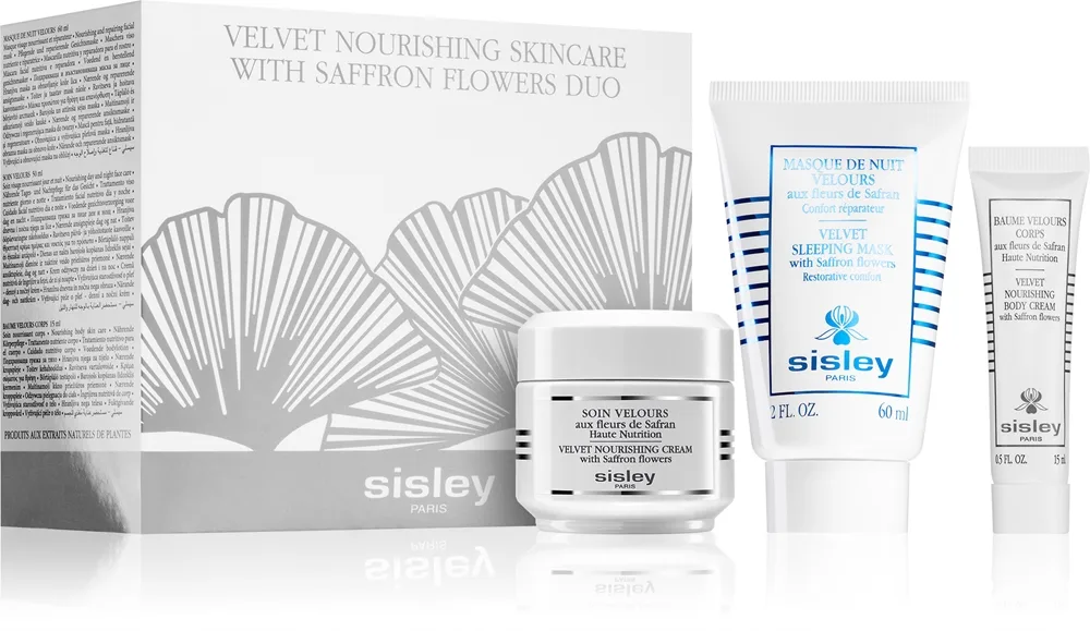 Sisley Velvet Nourishing Skincare With Saffron Flowers Set Presentförpackning