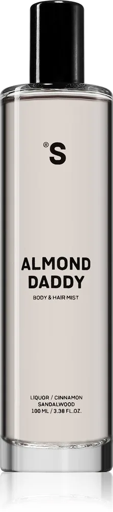 Sister's Aroma Almond Daddy Body & Hair Mist tuoksusumute vartalolle ja hiuksille naisille 100 ml