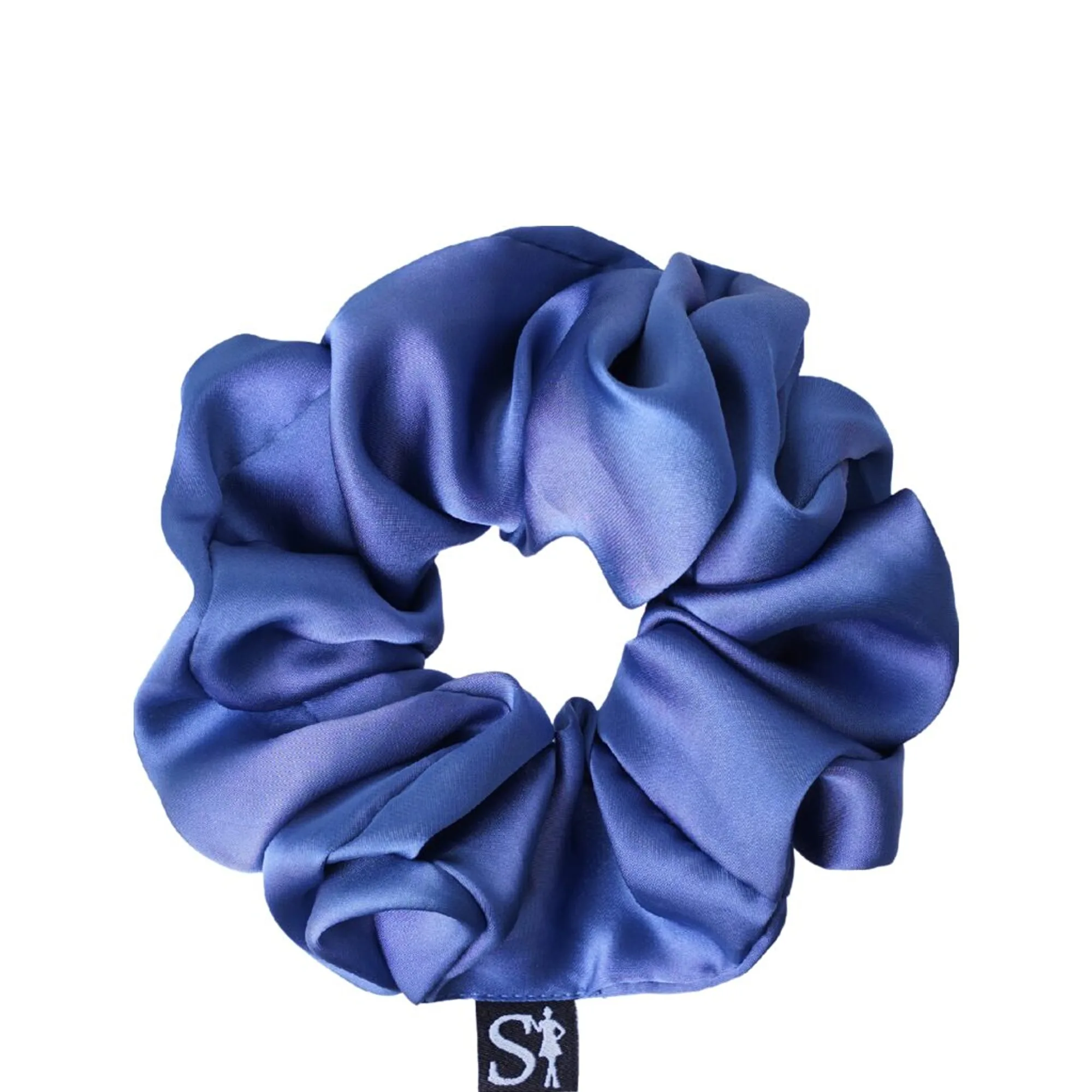 Sister Young LILU STEEL BLUE scrunchie Hårelastik