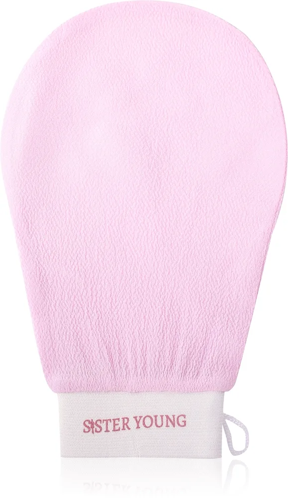 Sister Young NOVA Exfoliating Glove kuorintakäsine vartalolle Pink 1 kpsl