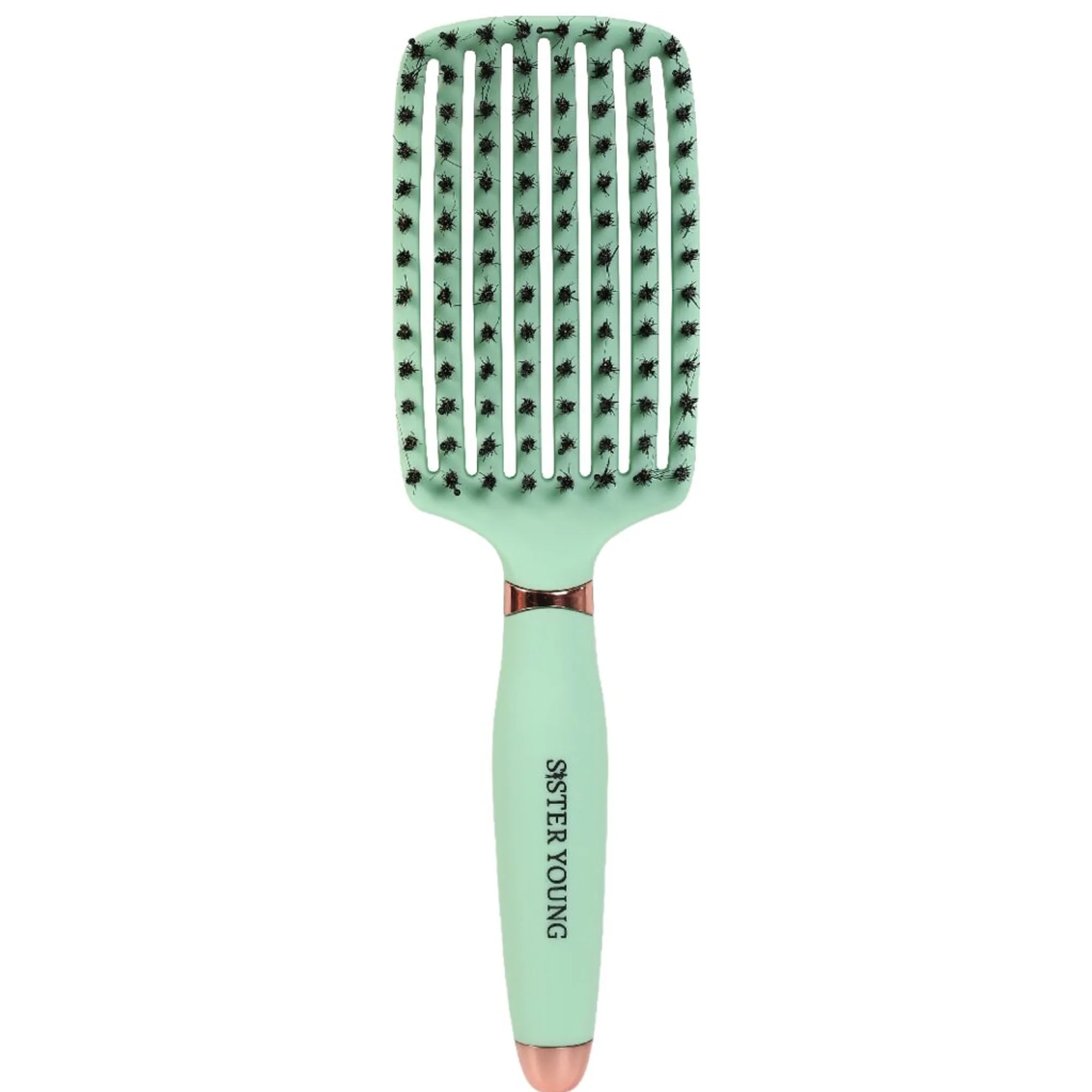 Sister Young OVIA FRESH MINT BV - boar bristle No tangle-børste
