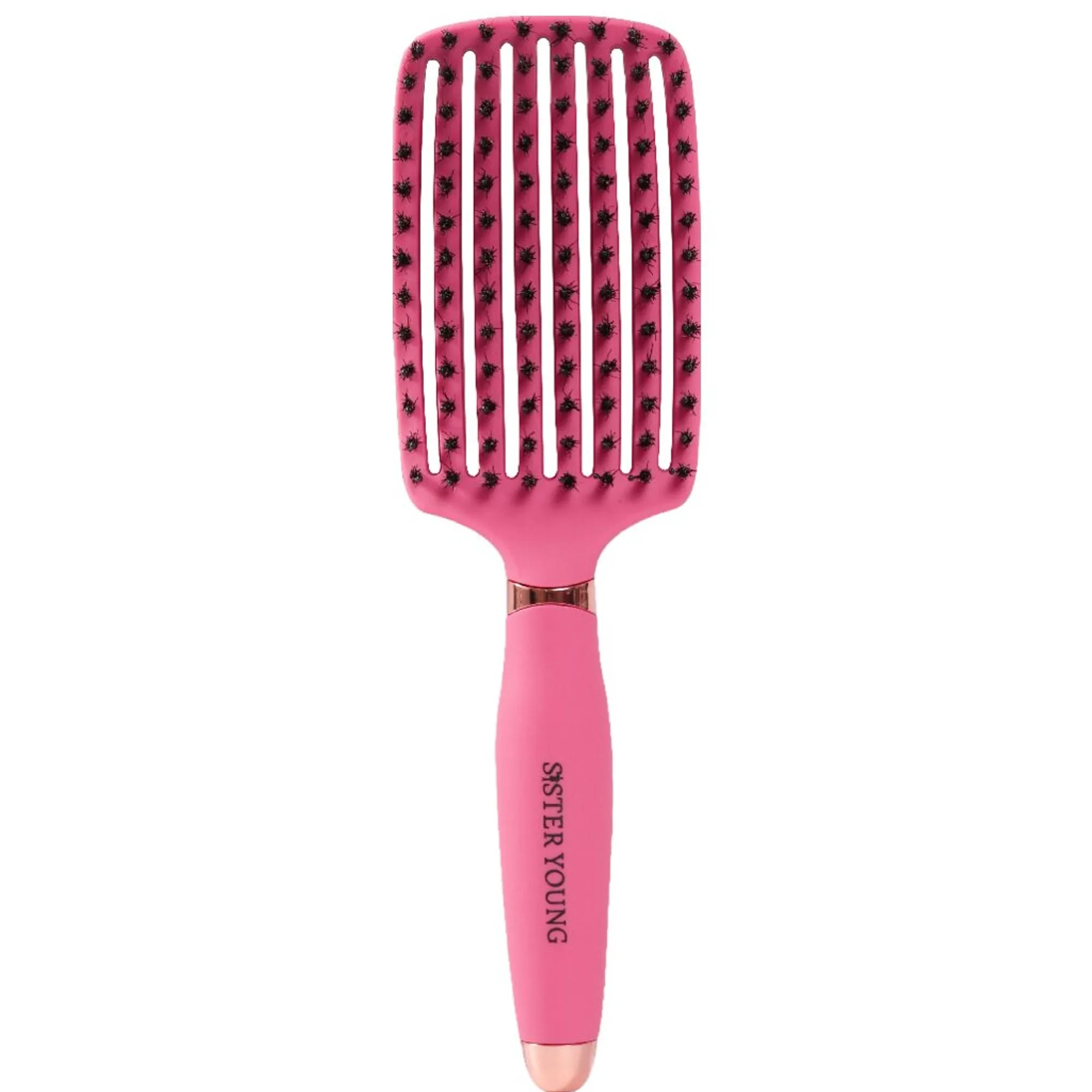 Sister Young OVIA FUCHSIA BV - boar bristle No tangle-børste