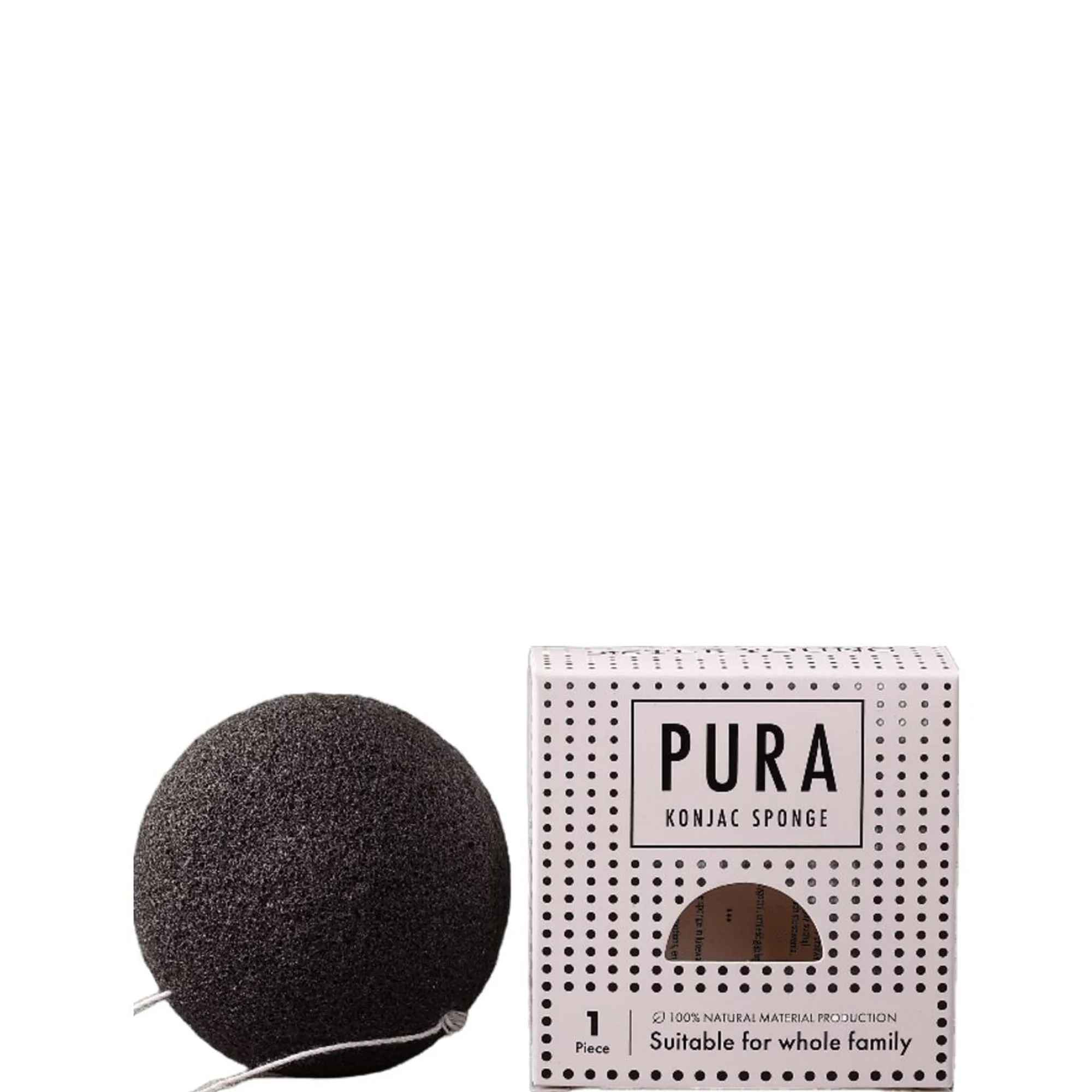 Sister Young PURA BLACK konjac sponge Meikkisieni