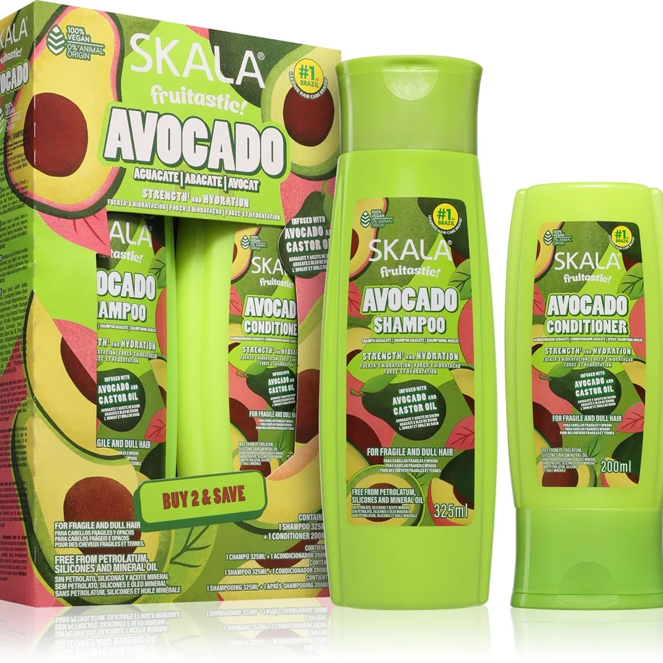 Skala Avocado Set För återfuktning och lyster