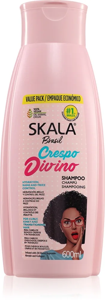 Skala Crespo Fuktgivande schampo för lockigt hår 600 ml