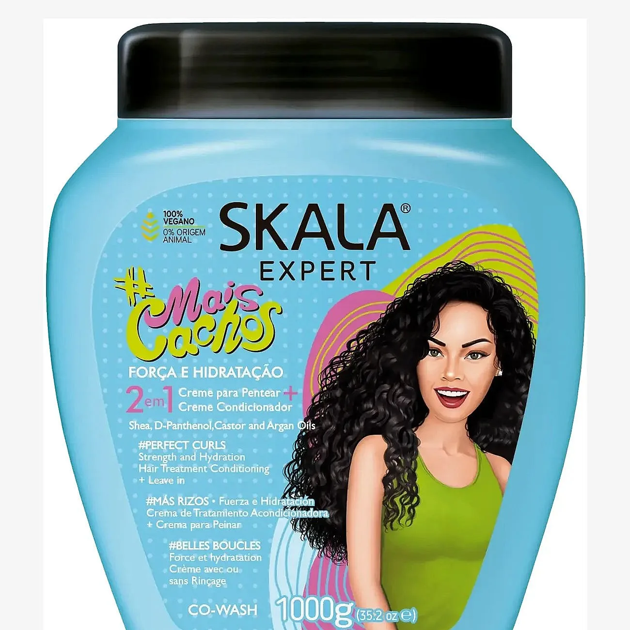 Skala Mais Cachos 2-in-1 Treatment Cream + Leave-In 1000 g