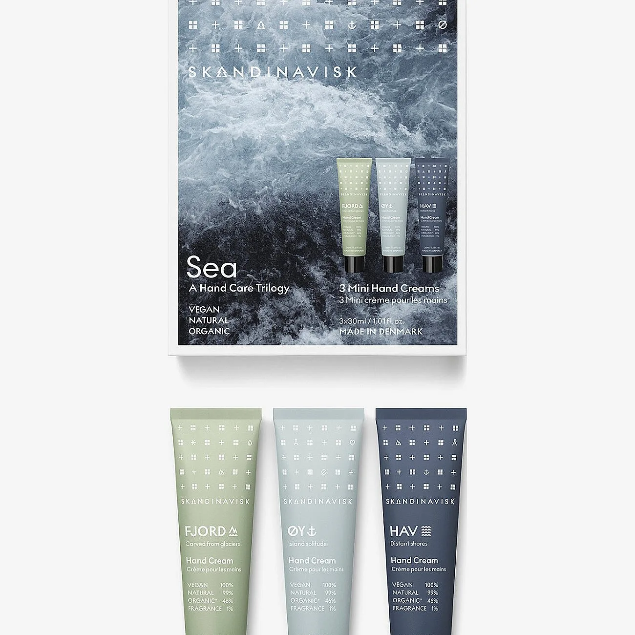 Skandinavisk Sea Mini Hand Cream Giftset 30Ml X 3 (Fjord, Øy, Hav) - Nude - ONE SIZE