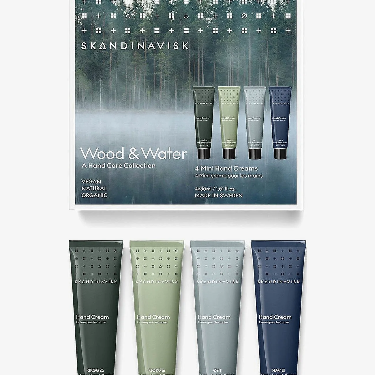 Skandinavisk Wood & Water Mini Handcream Giftset (30Mlx 4) - Nude - ONE SIZE