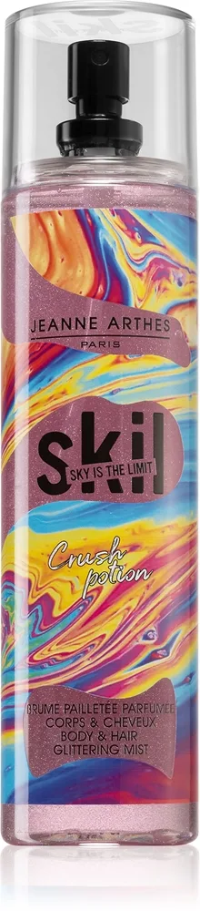 Skil Toxic Love Crush Potion hajustettu vartalosuihke sisältää kimalteita naisille 250 ml