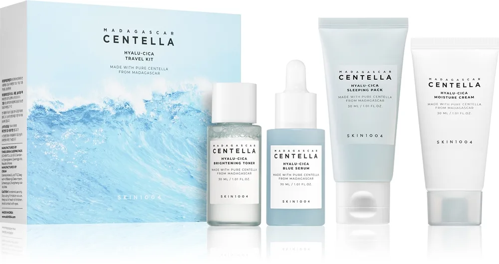 SKIN1004 Madagascar Centella Hyalu-Cica Travel Kit matkasarja intensiiviseen kosteuttamiseen