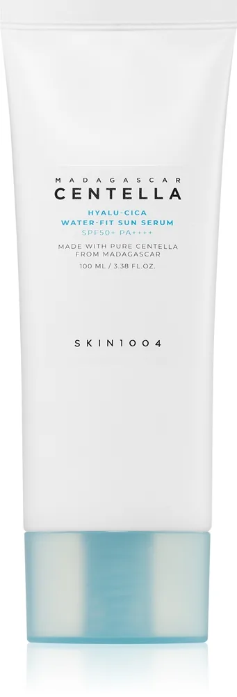 SKIN1004 Madagascar Centella Hyalu-Cica Water-Fit Sun Serum Beskyttende serum med fugtgivende virkning SPF 50+ 100 ml