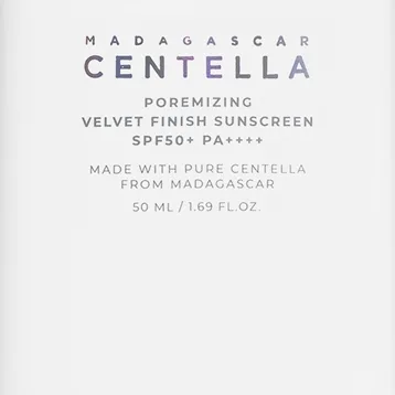 SKIN1004 Madagascar Centella Poremizing Velvet Finish Sunscreen Solkräm för ansiktet för fet hud SPF 50+ 50 ml