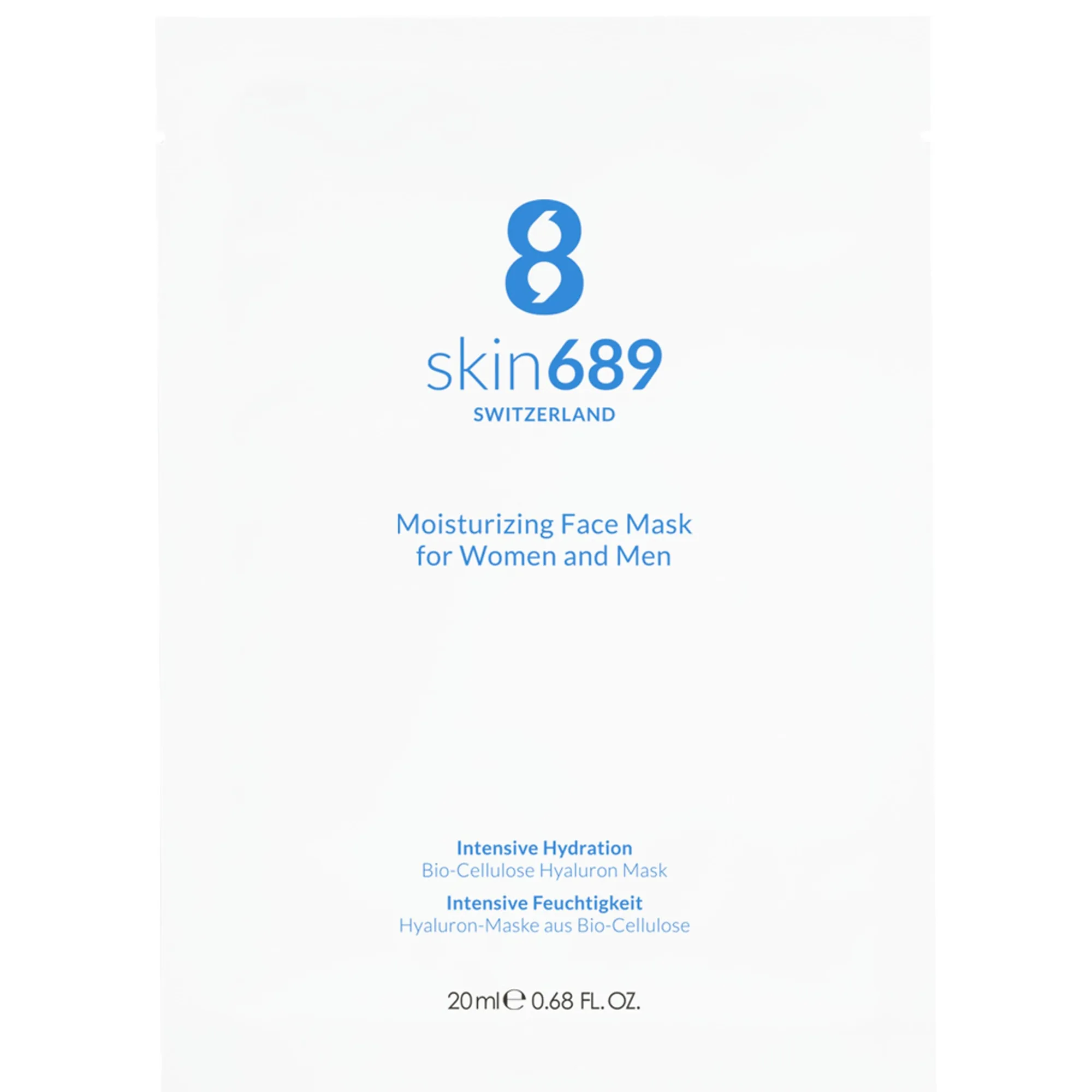 skin689 Moisturizing Face Mask for Women and Men Sheet mask