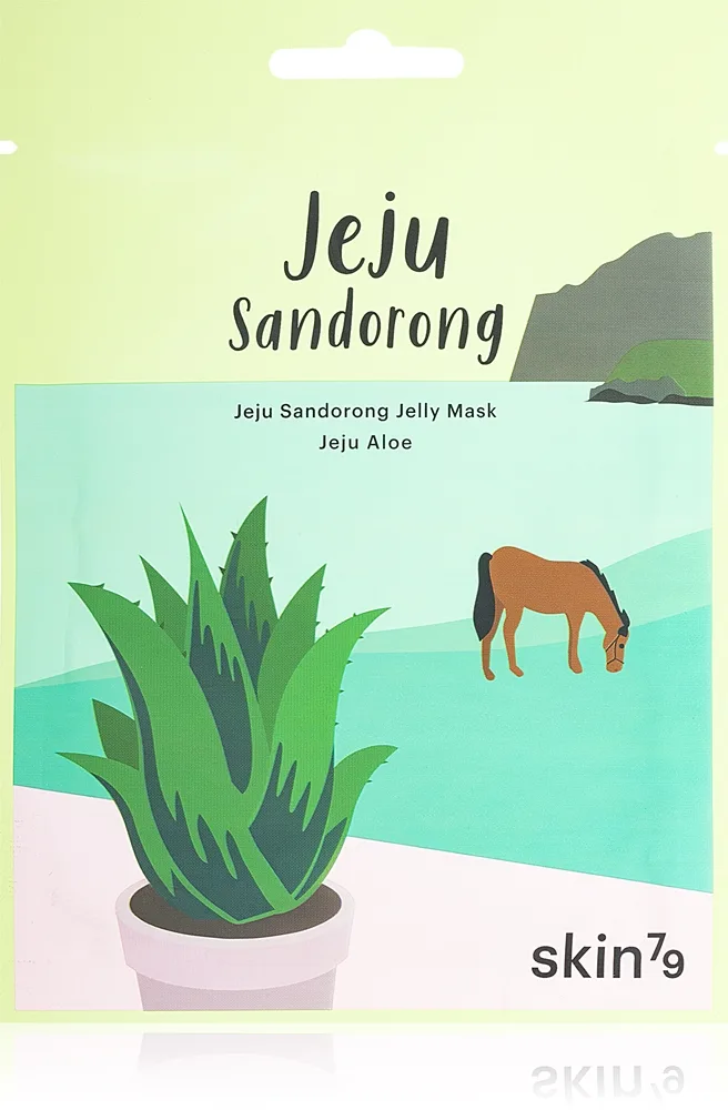 Skin79 Jeju Sandorong Jeju Aloe Lindrande arkmask för ansiktet med återfuktande effekt 33 ml