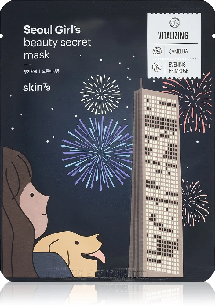 Skin79 Seoul Girl's Beauty Secret fastgörande sheetmask för ansiktskonturer 20 g