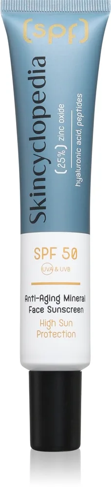 Skincyclopedia Anti-Aging Mineral Face Sunscreen Kräm mot åldrande SPF 50 40 ml