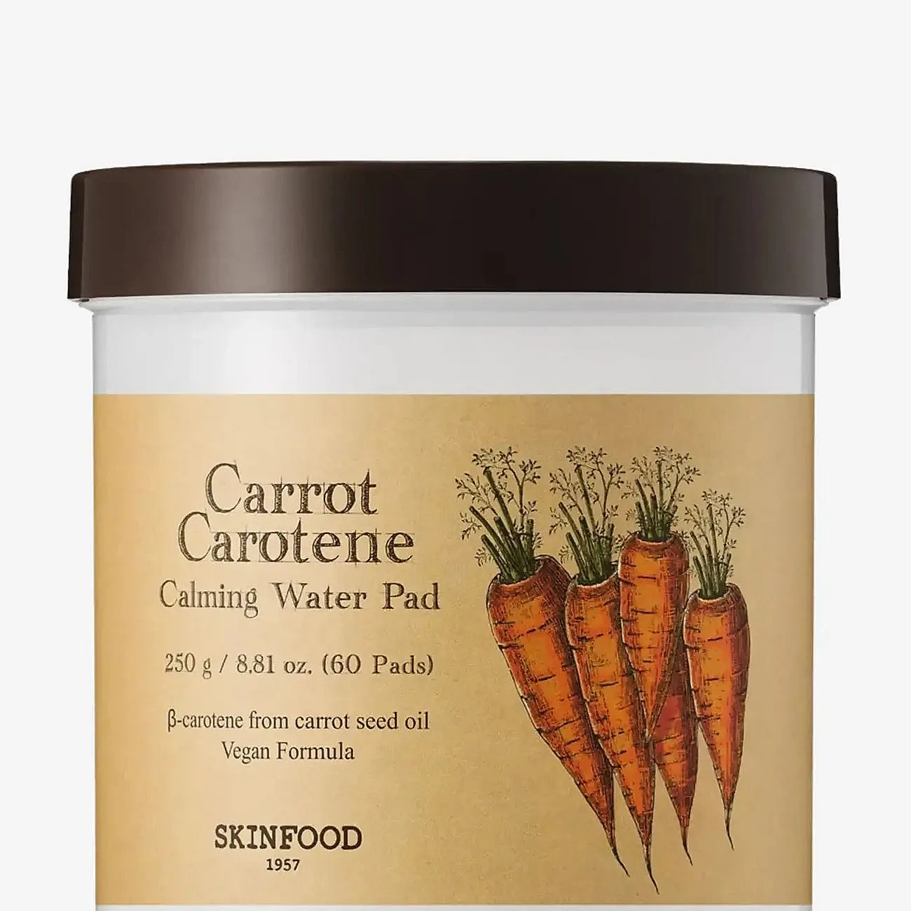 Skinfood Carrot Carotene Calming Water Pad - Nude - 60 EA