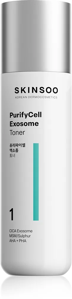 SKINSOO PurifyCell Exosome Toner Lindrende toner Til at kontrollere talg 200 ml