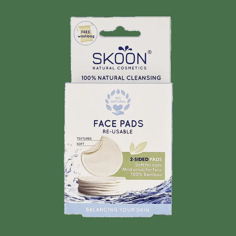 Skoon Face Pads Re-Usable 2-sided (7 stk)