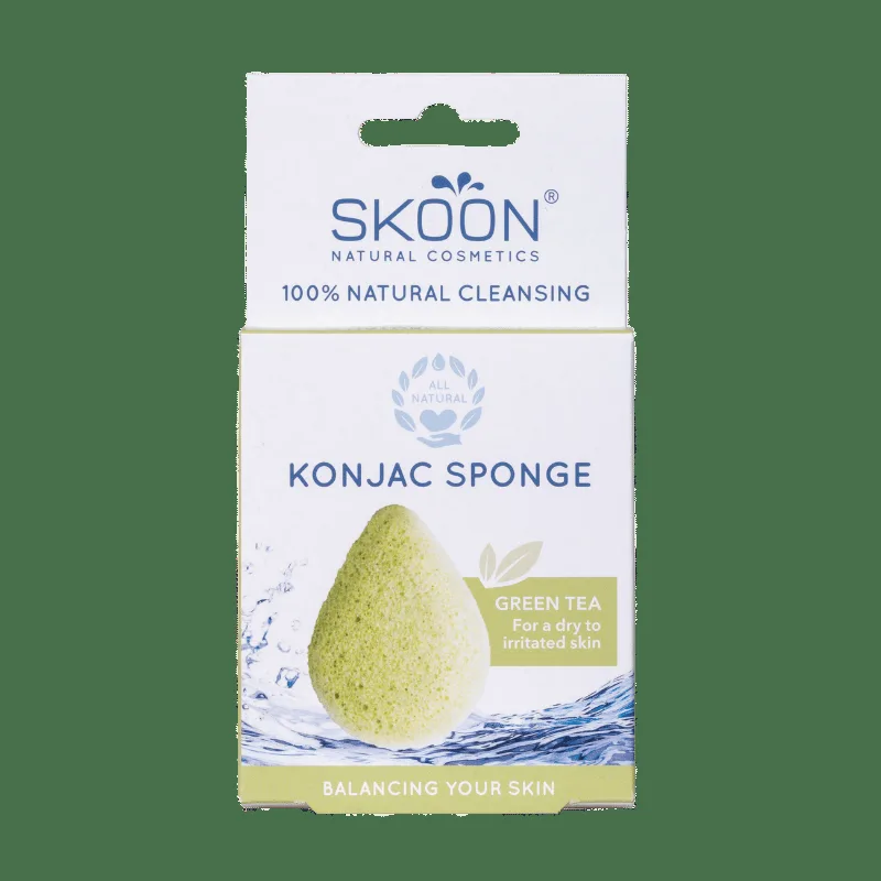 Skoon Konjac Sponge Green Tea (1 stk)