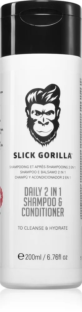 Slick Gorilla Daily 2 in 1 Shampoo & Conditioner shampoo ja hoitoaine 2in1 200 ml