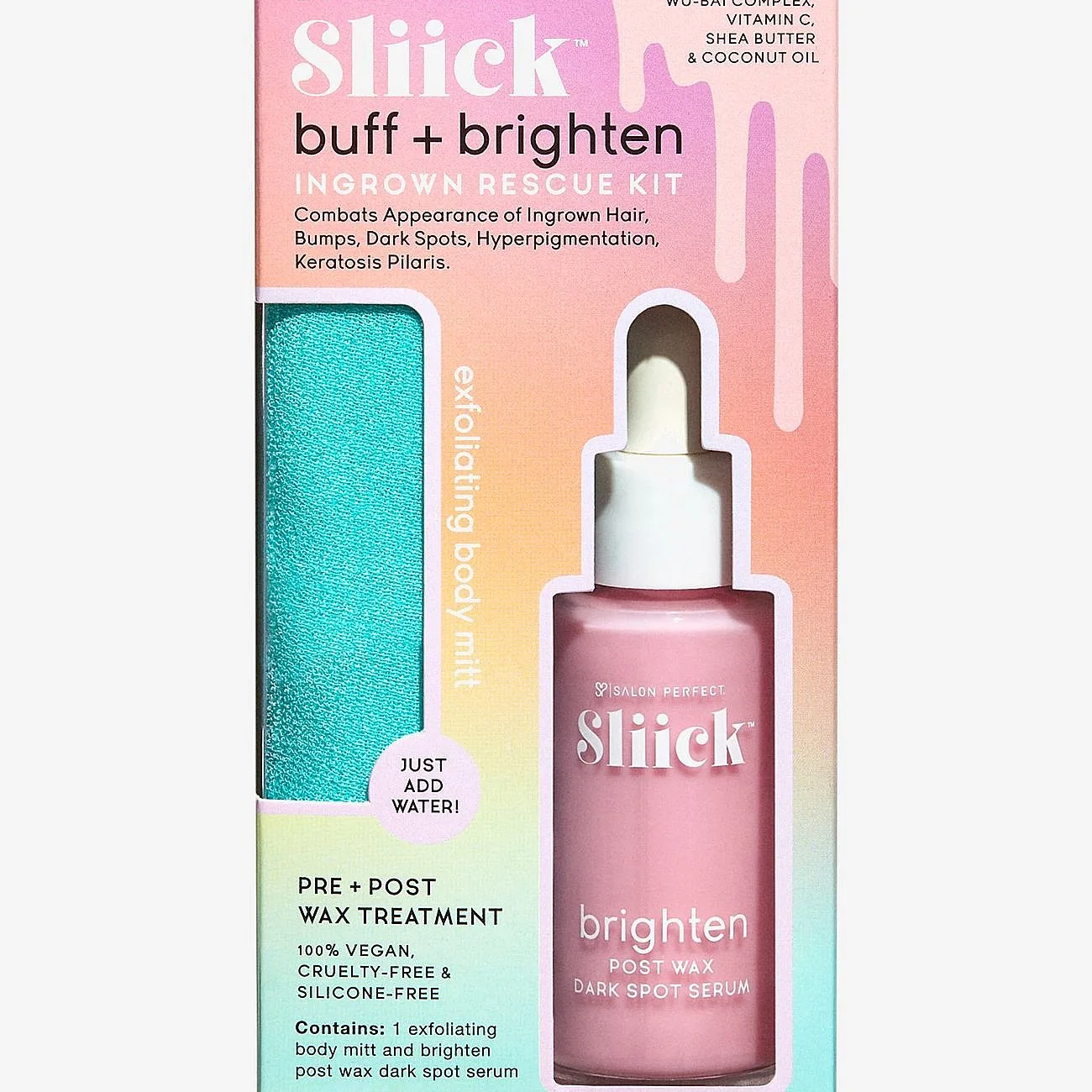 Sliick Buff+Brighten Ingrown Rescue Kit - Nude - 30 ml