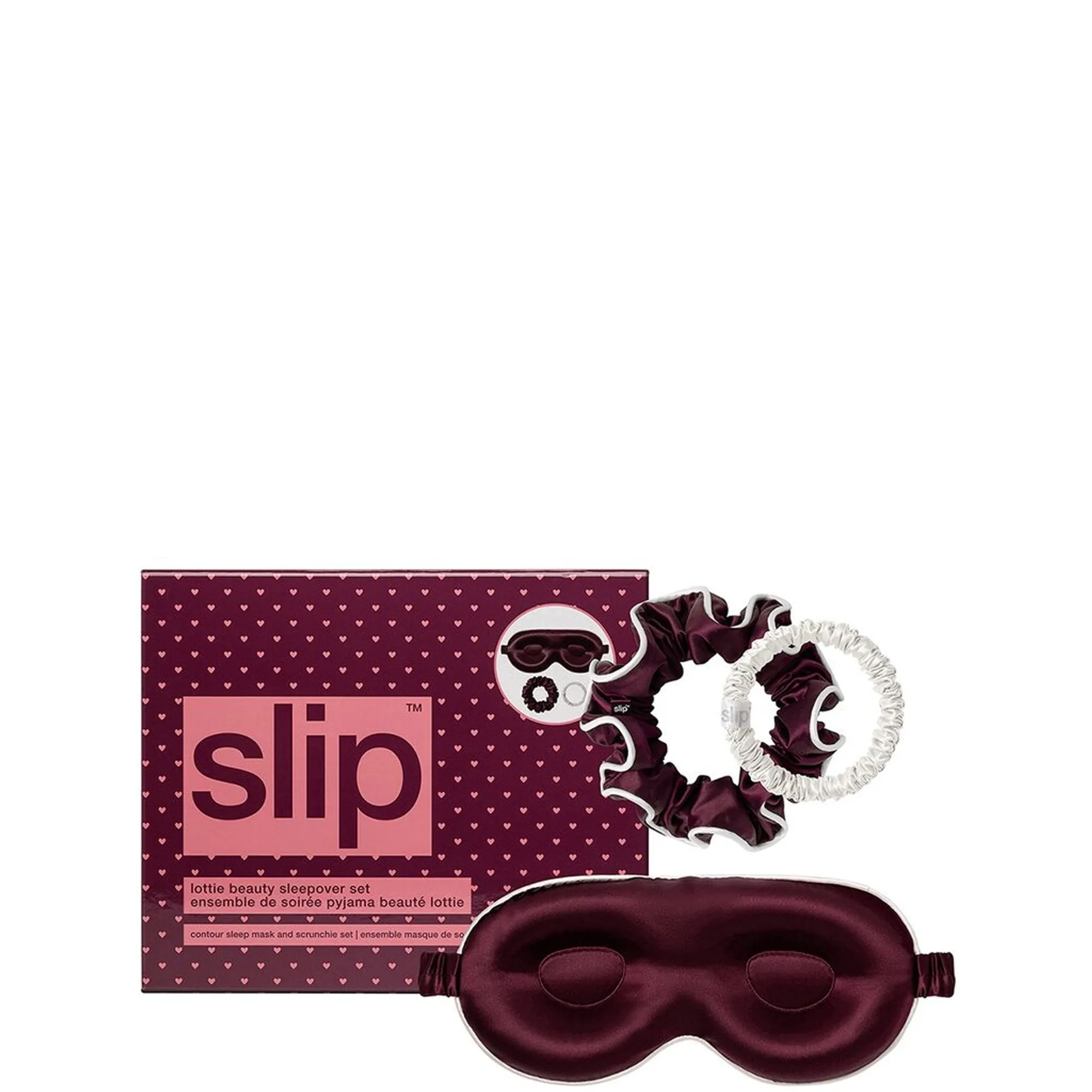 Slip Pure Silk Lottie Beauty Sleepover Set Hiustenhoitosetti