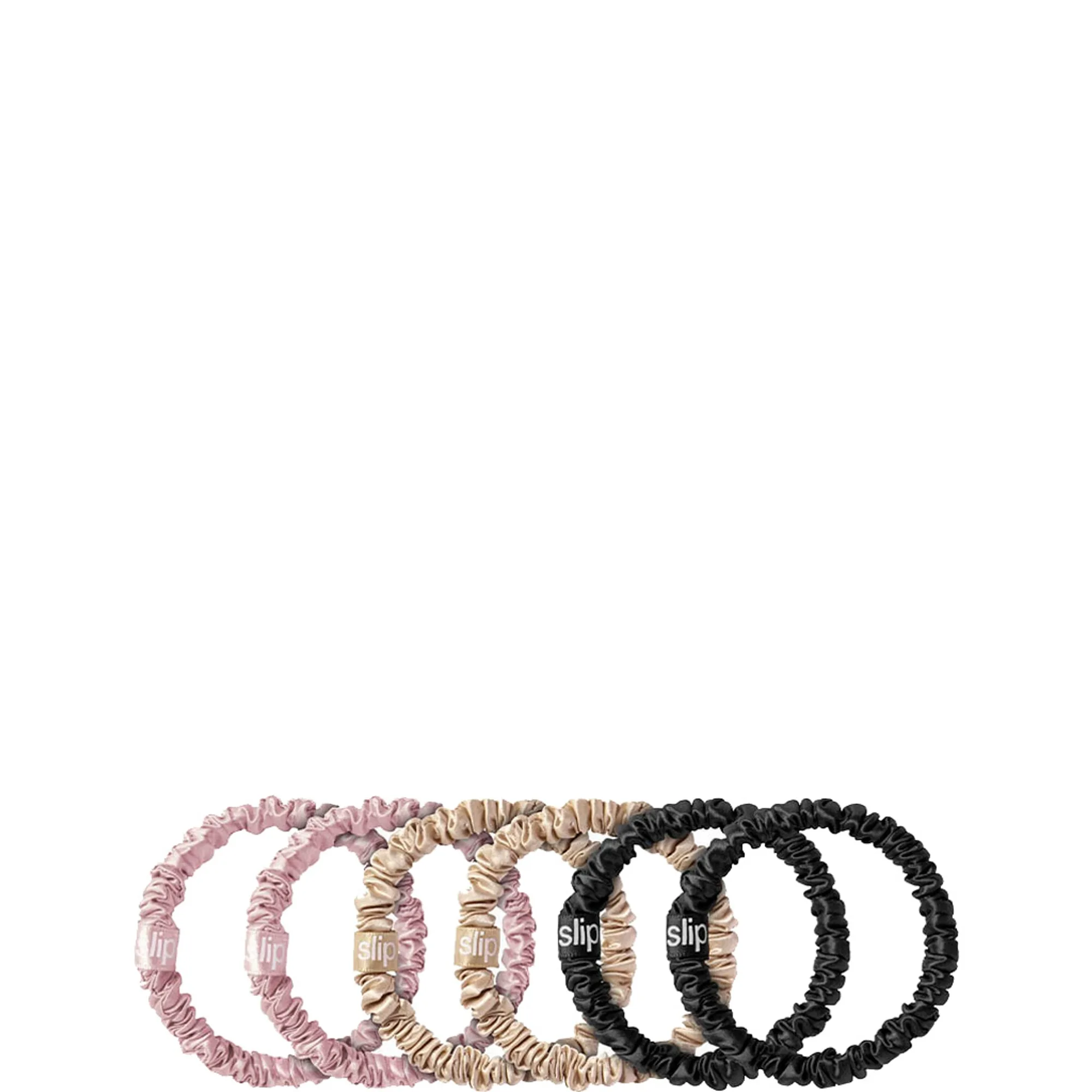 Slip Pure Silk Skinny Scrunchies Multi Hårsnodd
