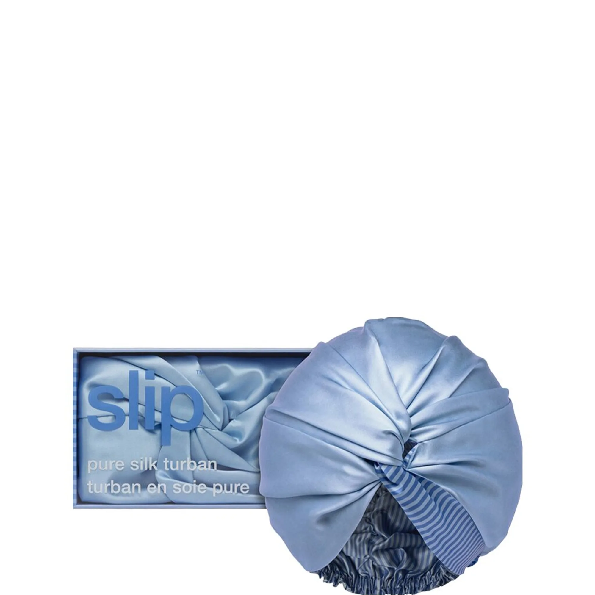 Slip Pure Silk Turban - Cornflower Handduk