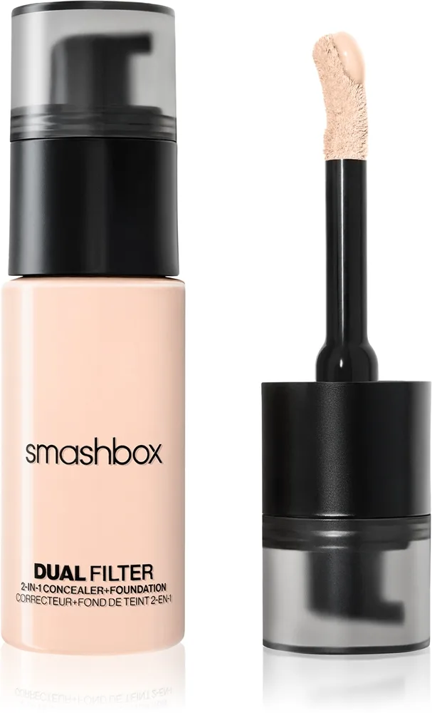 Smashbox DUAL-FILTER 2-in-1 Concealer + Foundation meikkivoide ja peitevoide sävy Fair 1 Cool 23.6 ml