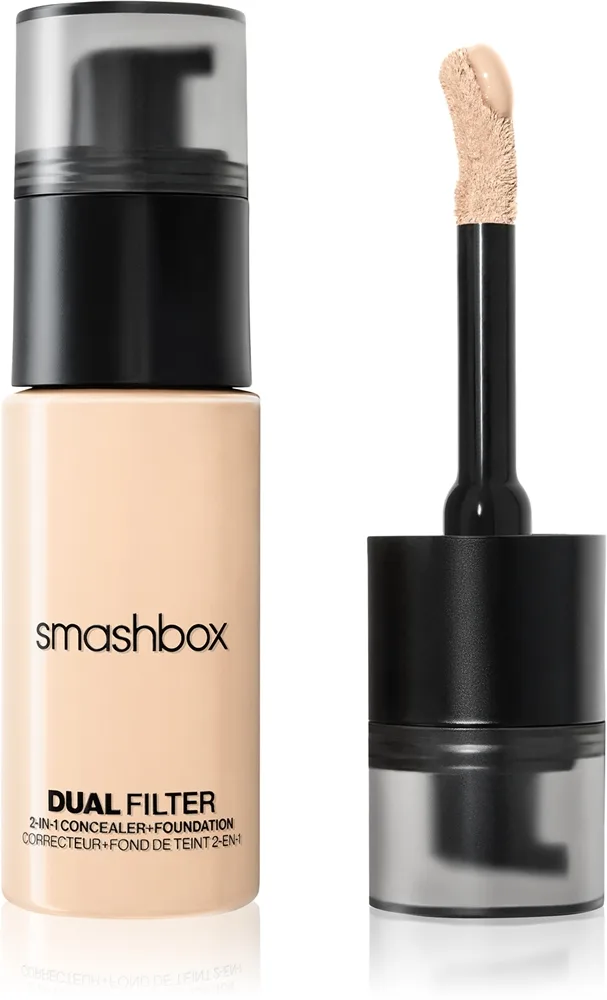 Smashbox DUAL-FILTER 2-in-1 Concealer + Foundation meikkivoide ja peitevoide sävy Fair 2 Neutral 23.6 ml