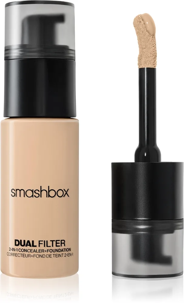 Smashbox DUAL-FILTER 2-in-1 Concealer + Foundation meikkivoide ja peitevoide sävy Light 7 Neutral 23.6 ml