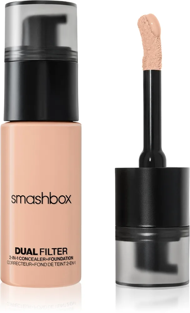 Smashbox DUAL-FILTER 2-in-1 Concealer + Foundation meikkivoide ja peitevoide sävy Light 8 Cool 23.6 ml