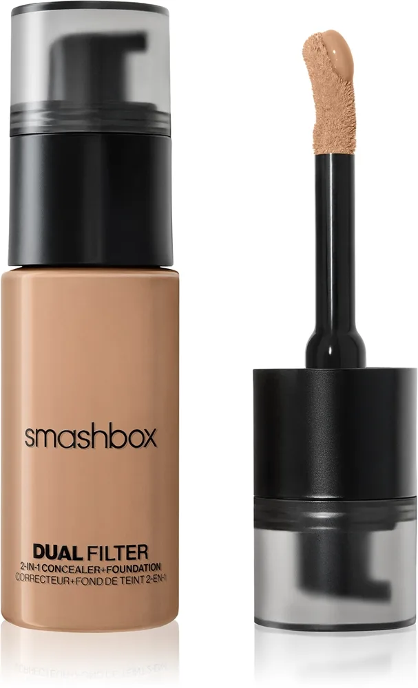 Smashbox DUAL-FILTER 2-in-1 Concealer + Foundation meikkivoide ja peitevoide sävy Medium 18 Cool 23.6 ml