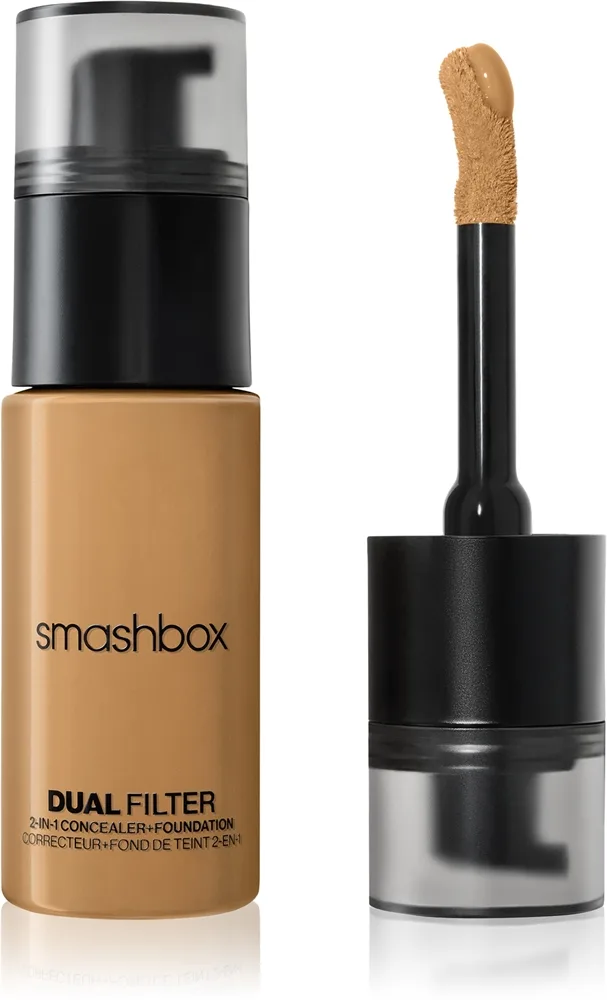 Smashbox DUAL-FILTER 2-in-1 Concealer + Foundation meikkivoide ja peitevoide sävy Medium Tan 19 Olive 23.6 ml