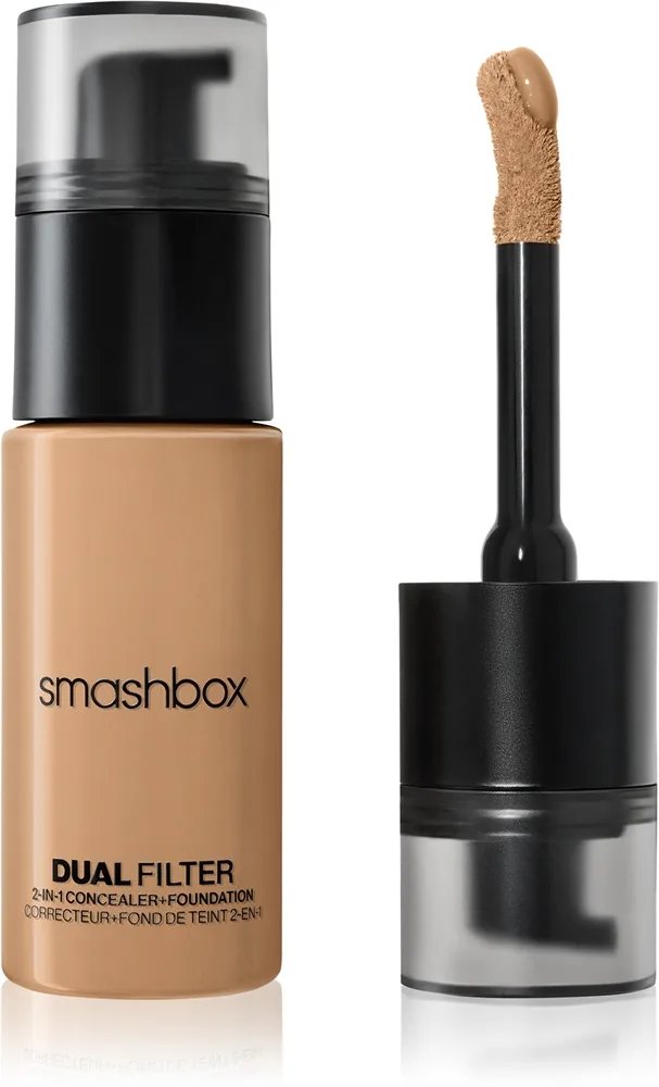 Smashbox DUAL-FILTER 2-in-1 Concealer + Foundation meikkivoide ja peitevoide sävy Medium Tan 20 Neutral 23.6 ml