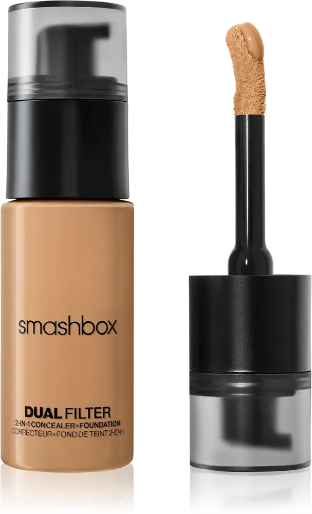 Smashbox DUAL-FILTER 2-in-1 Concealer + Foundation meikkivoide ja peitevoide sävy Medium Tan 21 Warm 23.6 ml