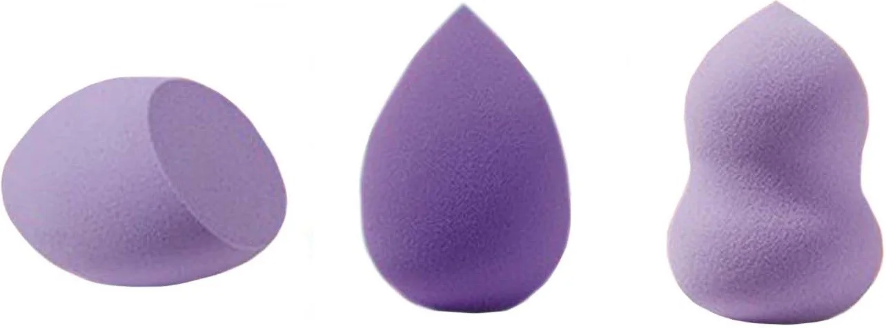 Smashit Cosmetics Triple Touch Beauty Sponges Purple