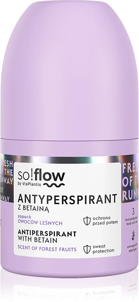 so!flow Antiperspirant Antiperspirant Roll-On Til kvinder Betain Scent Of Forest Fruits 50 ml