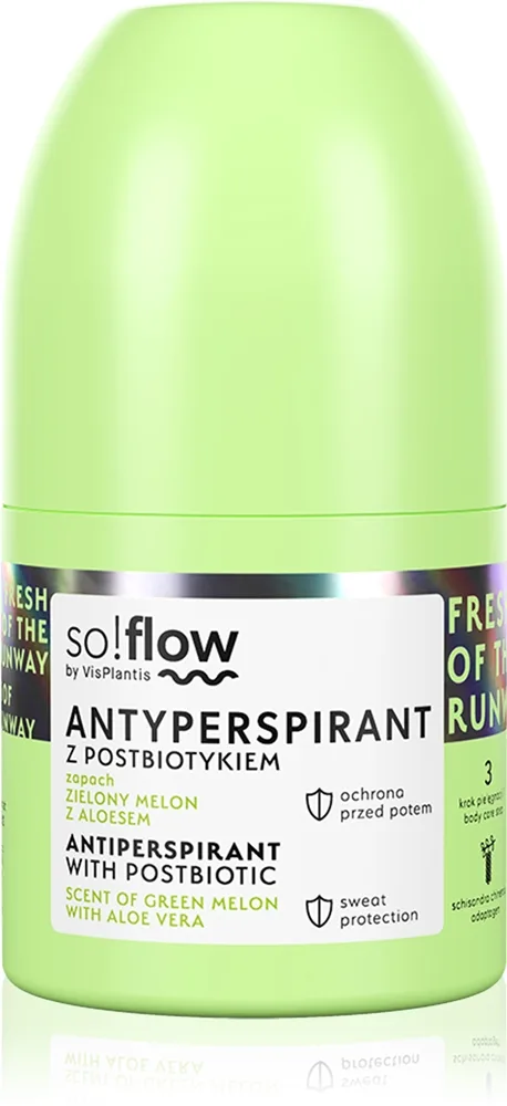 so!flow Antiperspirant With Postbiotic Antiperspirant Roll-On 50 ml