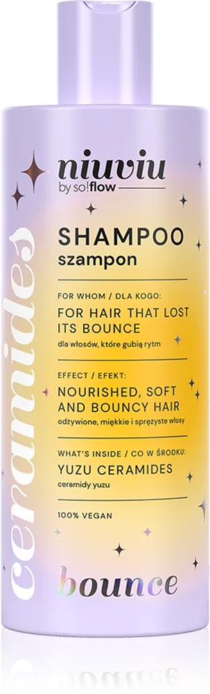 so!flow BOUNCE Hair Shampoo With Ceramides puhdistava shampoo kiharille hiuksille 300 ml