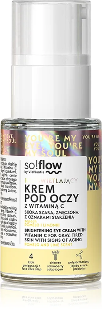 so!flow Brightening Eye Cream With Vitamin C afgiftende og opklarende creme til øjenområdet Med C-vitamin 15 ml