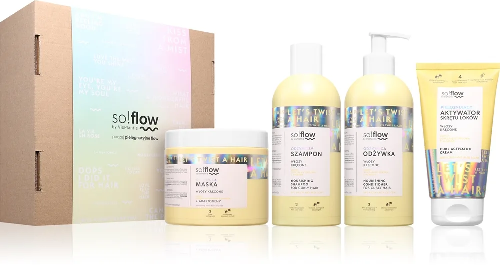 so!flow Curly Hair Set lahjasetti kiharille hiuksille
