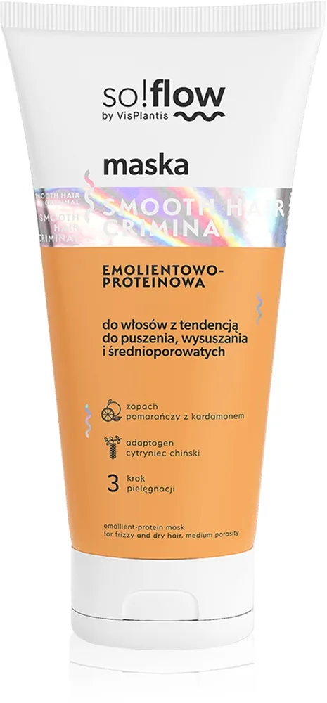 so!flow Frizzy and Dry Hair Protein-Emollient Mask silottava naamio pörröisyyden ehkäisyyn 200 ml