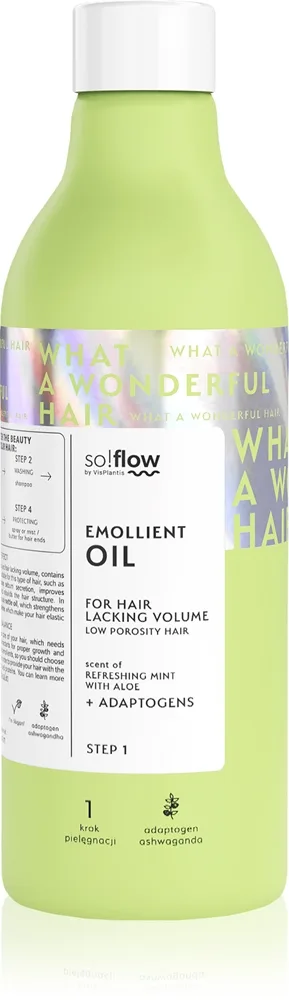 so!flow Low Porosity Hair Emollient Oil Genoprettende hårolie 150 ml