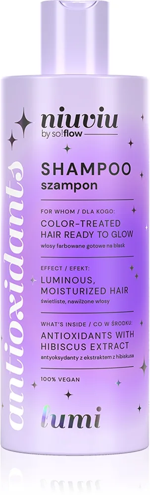 so!flow LUMI Hair Shampoo With Antioxidants kirkastava ja vahvistava shampoo värjätyille hiuksille 300 ml