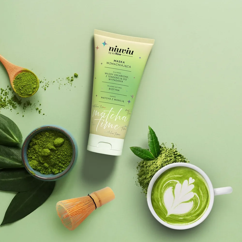 so!flow Matcha Time Strengthening Hair Mask Intensivt närande mask För skadat och ömtåligt hår 200 ml