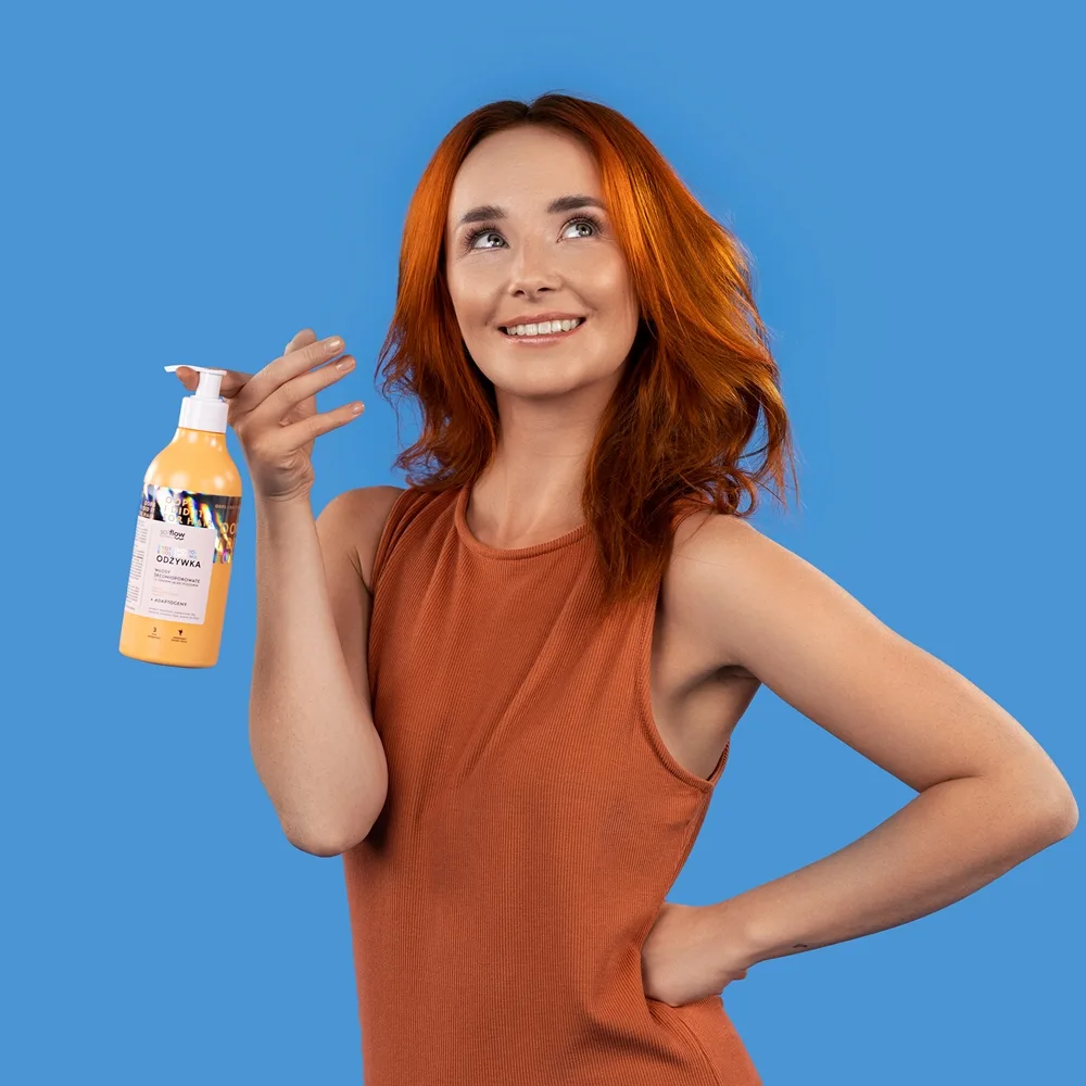 so!flow Medium Porosity Hair Protein-Emollient Conditioner Fuktgivande och lindrande balsam För att behandla krull 400 ml