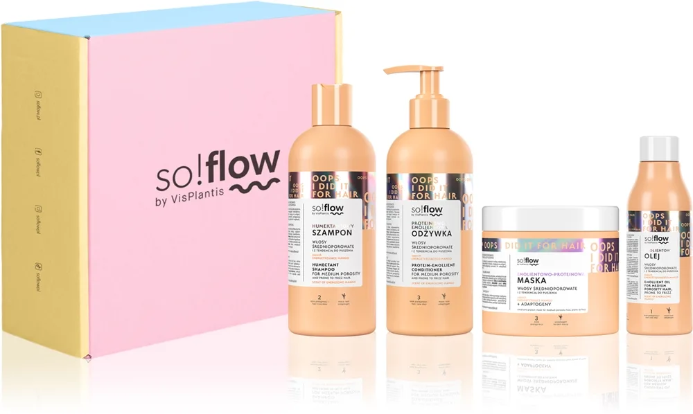 so!flow Medium Porosity Hair Set Geschenkset gegen strapaziertes Haar