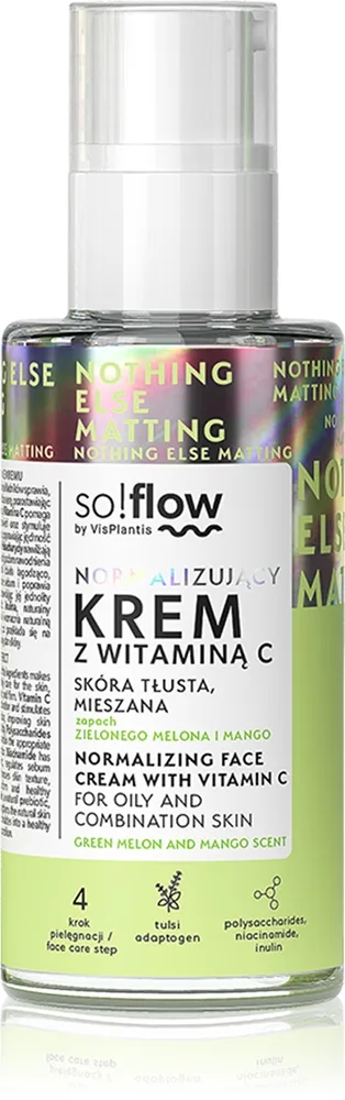 so!flow Normalizing Face Cream With Vitamin C normalisoiva voide rasvaiselle iholle sisältää C-vitamiinia 50 ml